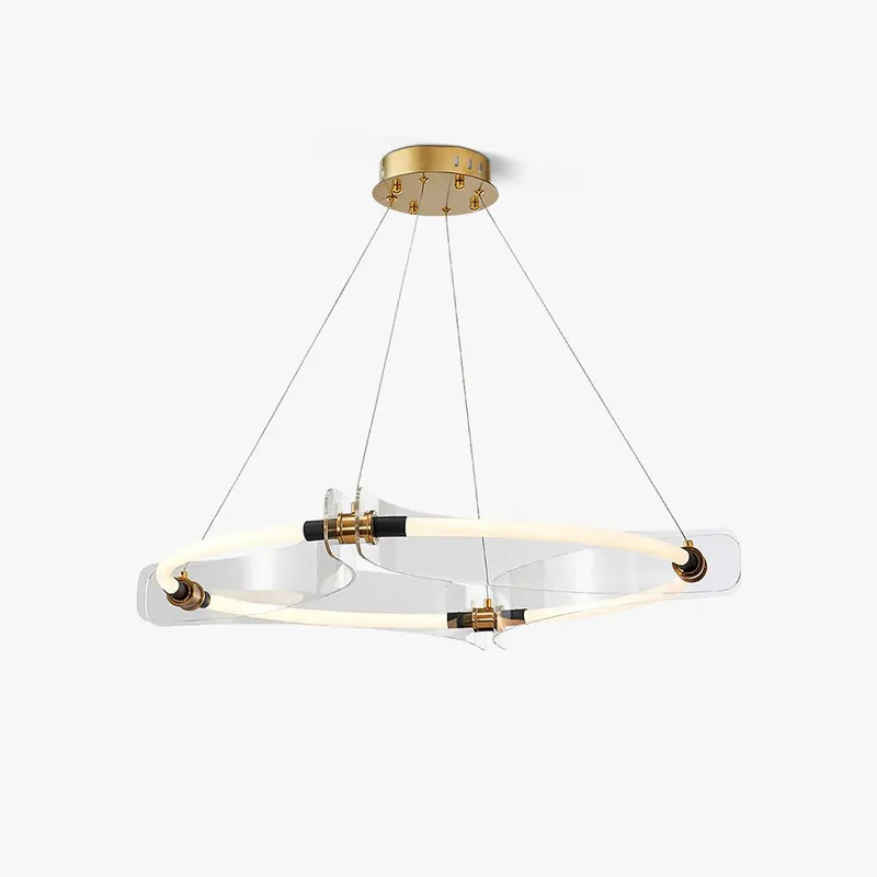 Lustra Chandelier Acrylique Or Salle à Manger