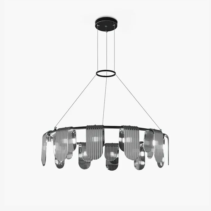 Leo Chandelier en Verre Moderne