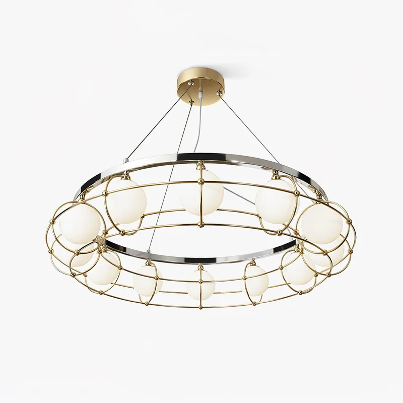 Mia Chandelier en Verre Moderne