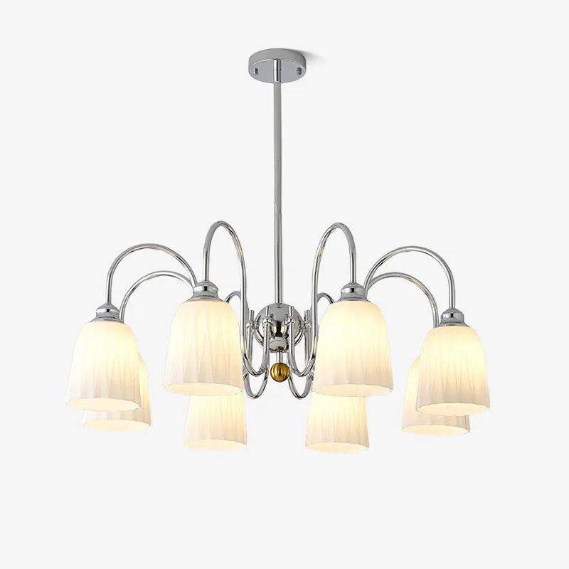 Micah Chandelier Vintage en Verre