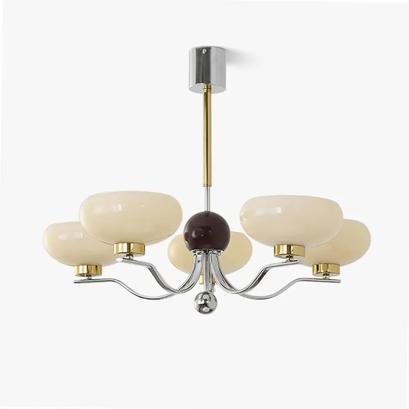 Titus Chandelier Vintage en Verre