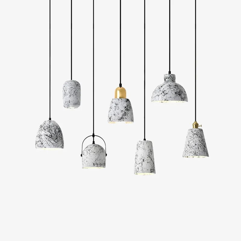Marble Suspensions Modernes en Ciment