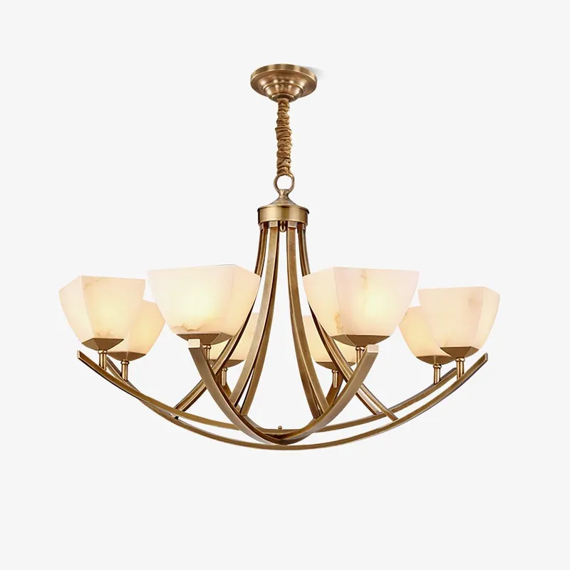 Crown Lustre Classique en Laiton