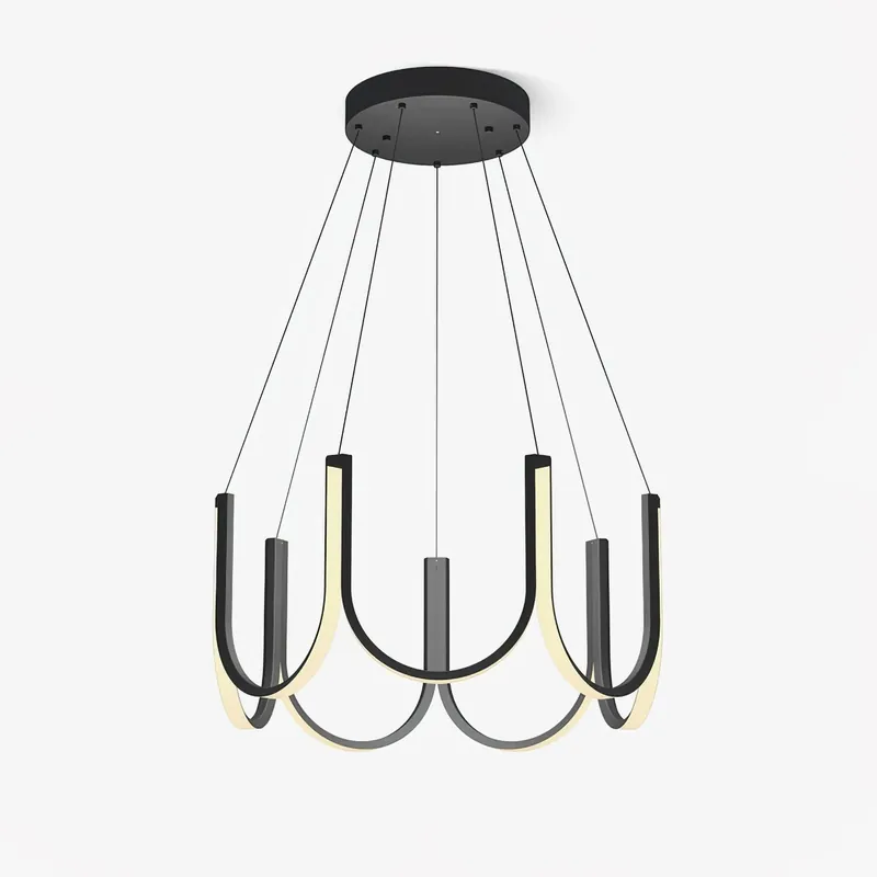 Peyton Lampe Pendante Noire Moderne