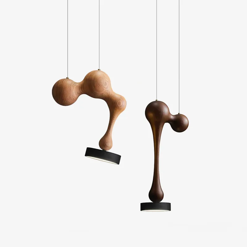 Drovia Lampe Pendante en Bois Moderne