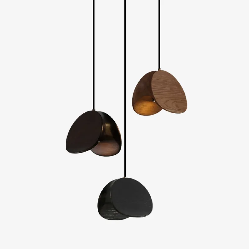 Tavro Lampe Pendante en Bois Minimaliste