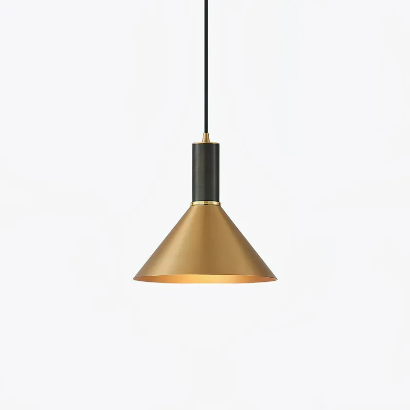 Orion Lampe Pendante Conique en Laiton