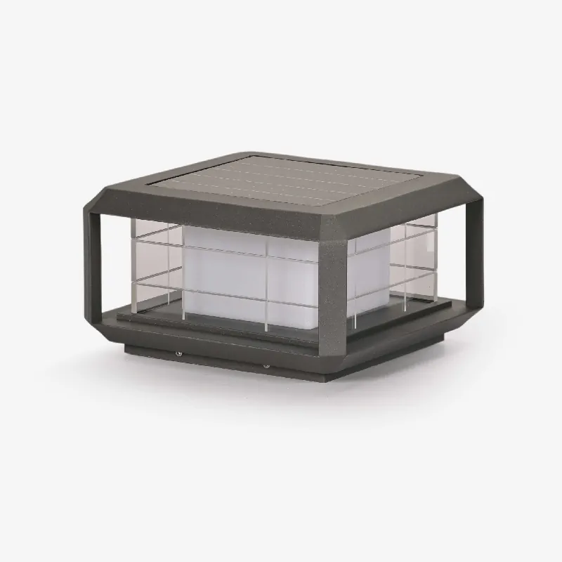 Grid Lampe Solaire en Métal Extérieure