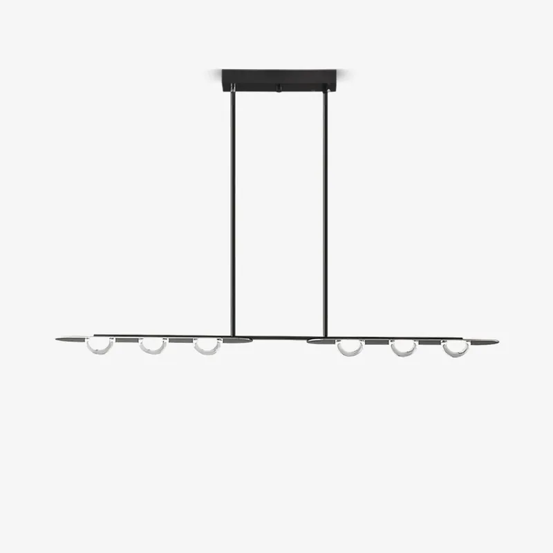 Aurora Suspension Linéaire Verre Minimaliste