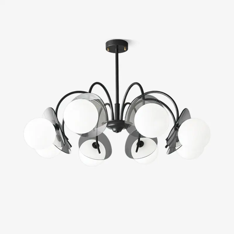 Aurora Lustre Globe Bras Sculptural