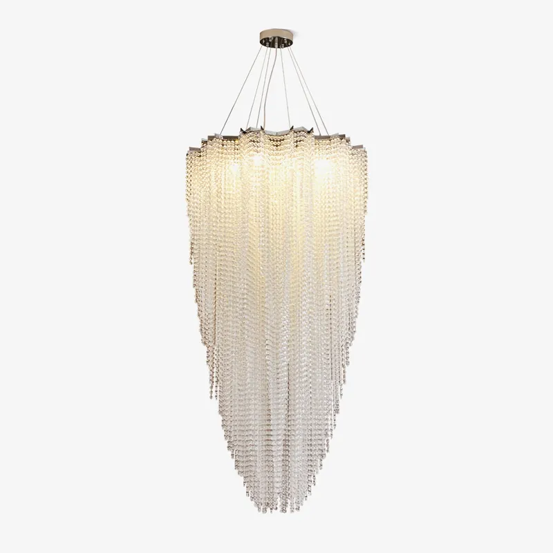 Zashayra Lustre à Colonnes en Cristal
