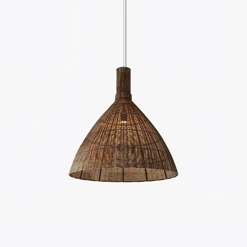 Nytheos Lampe Suspension en Rotin Naturel Artistique