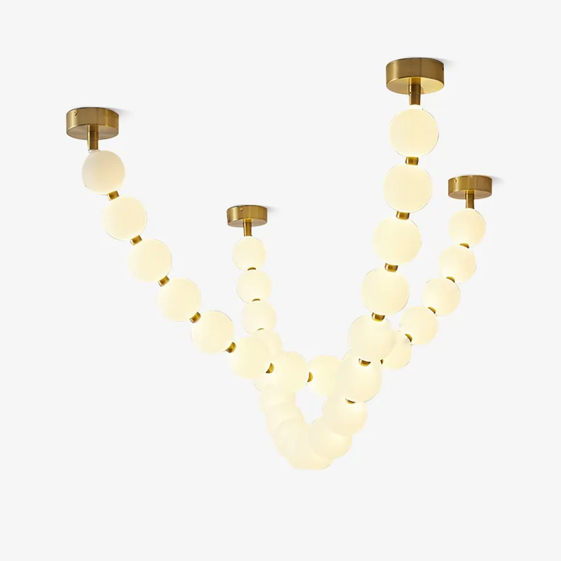 Zalvarin Chandelier Sputnik en Laiton