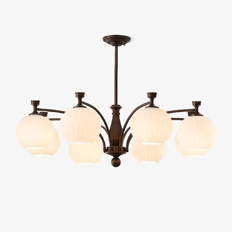 Aurora Chandelier Vintage à Orbe Givré