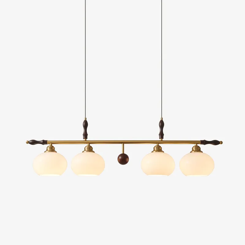 Sylvara Lampe Pendante en Bois et Verre Premium