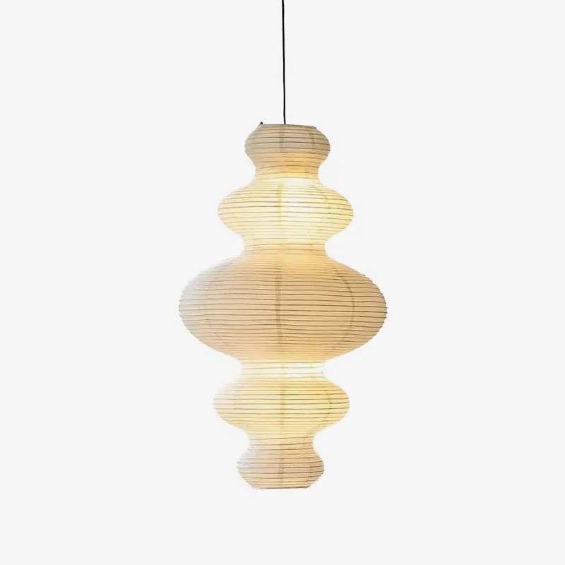 Vivain Lampe Pendante Papier Traditionnelle