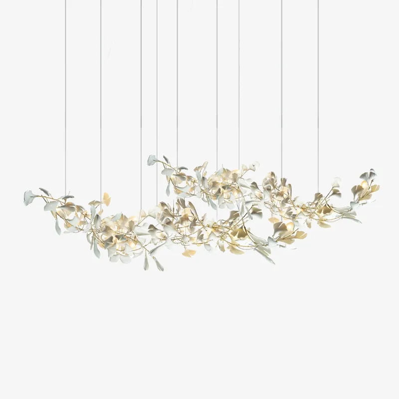 Olivia Chandelier en Céramique Ginkgo