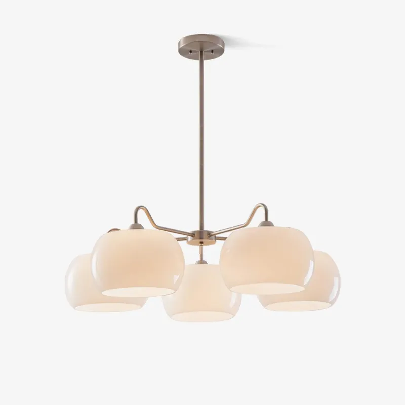 Aurora Lustre Blanc Verre Kaki Forme