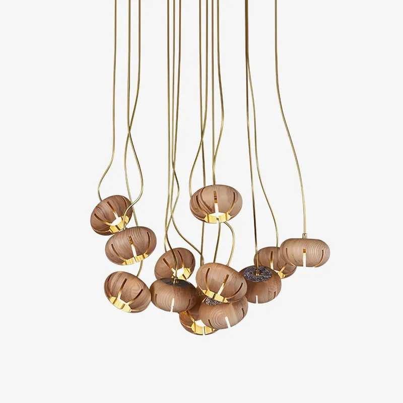 Zasorir Suspension Sculpturale en Marbre Cluster