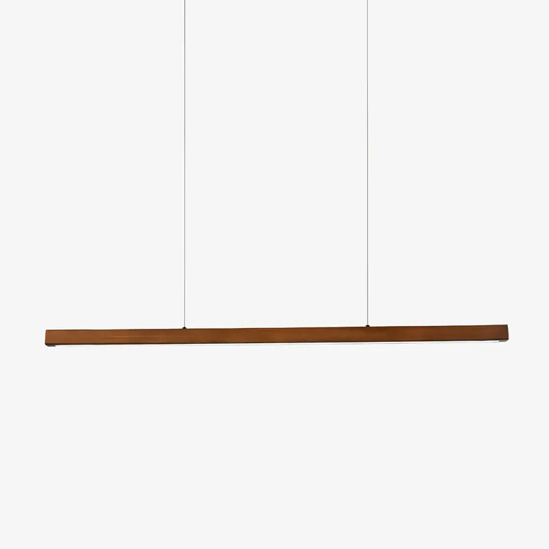 Elowen Suspension linéaire minimaliste en bois