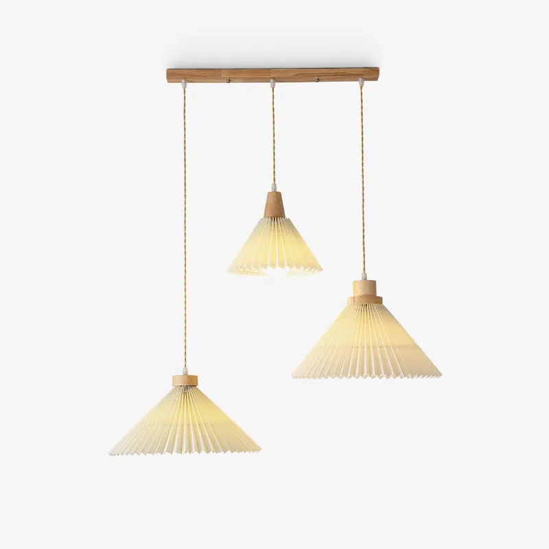 Flora Lampe Pendante en Bois Moderne