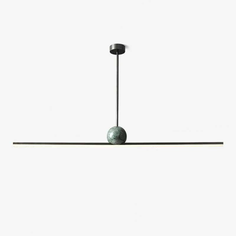 Liora Suspension Linéaire Minimaliste en Marbre
