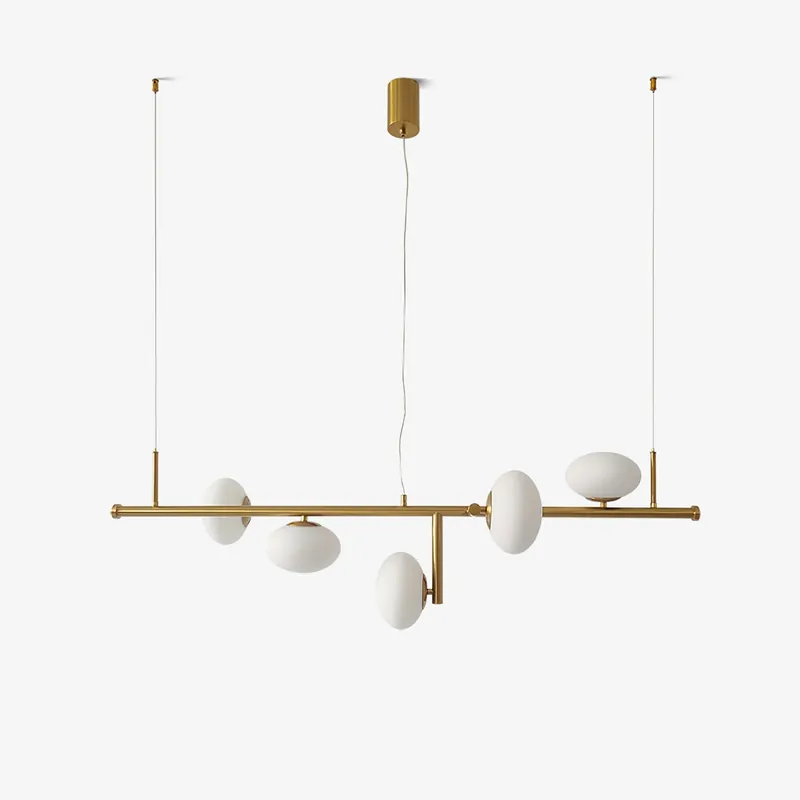 Balance Chandelier en Verre Moderne