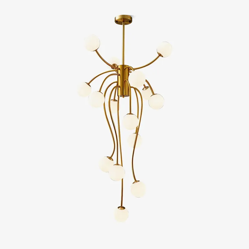 Astralyn Chandelier en Laiton Globe