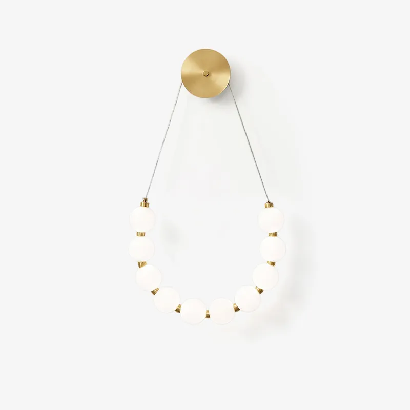 Ilirel Applique Murale Art Collier Anneau en Laiton