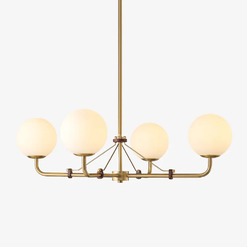 Lustra Chandelier Laiton Globe Savanna Élégant