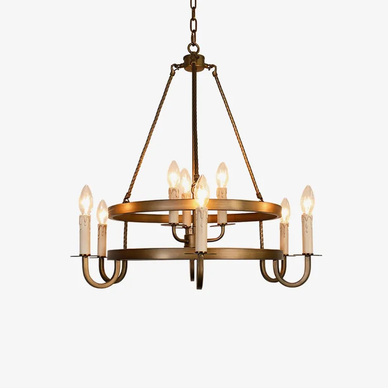 Vintara Chandelier en Laiton à Bougies