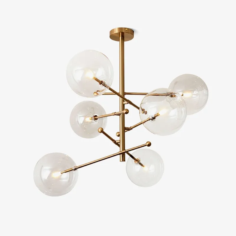 Orbit Chandelier en Verre Contemporain