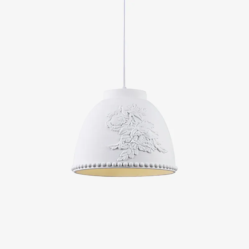 Floral Lampe Pendante Flora Embossée