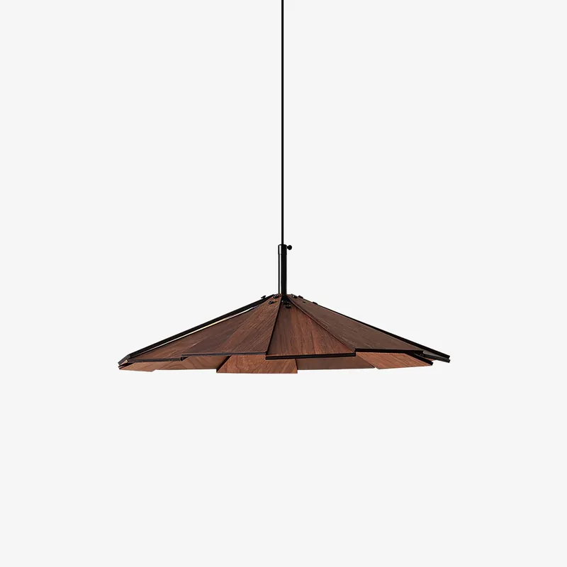 Woodura Lampe Pendante Parapluie en Bois