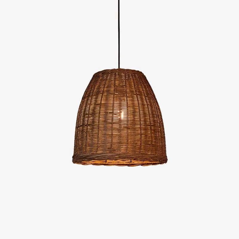 Wickora Lampe Pendante Rétro en Osier