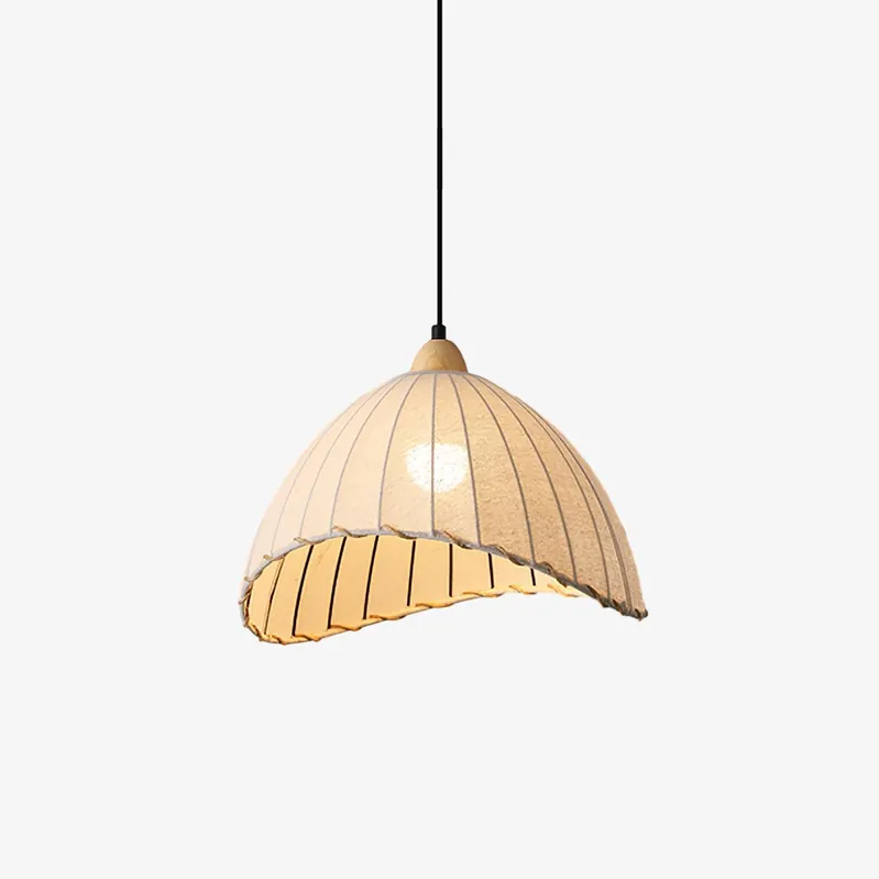 Shell Lampe Pendante Minimaliste en Bois