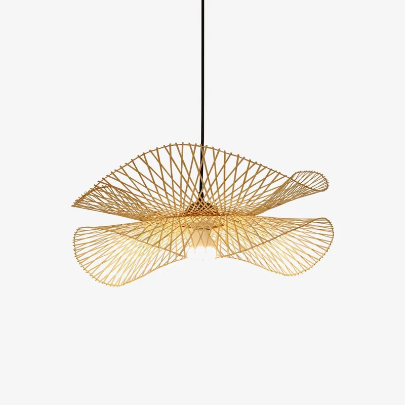 Twirl Lampe Pendante Moderne en Bambou