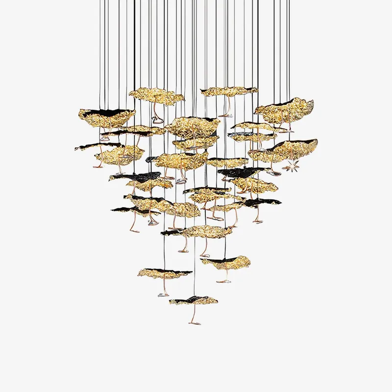 Aureate Chandelier Cloud en Laiton