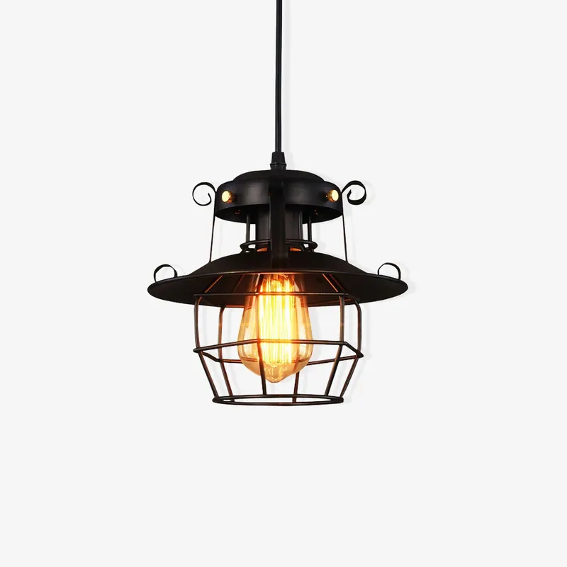 Harbor Lampe Pendante Cage à Oiseaux Vintage