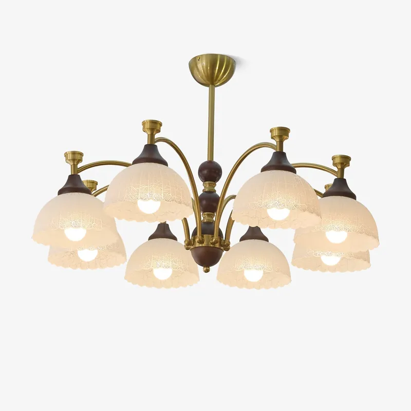 Vosolir Chandelier en Bois Élégance Traditionnelle