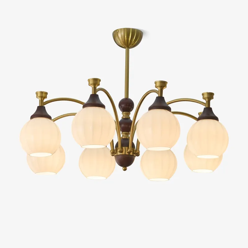 Illoros Chandelier en Bois Élégance Traditionnelle