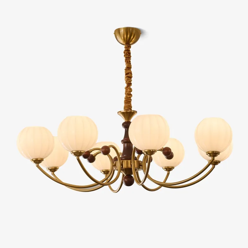 Omirara Chandelier en Bois Vintage
