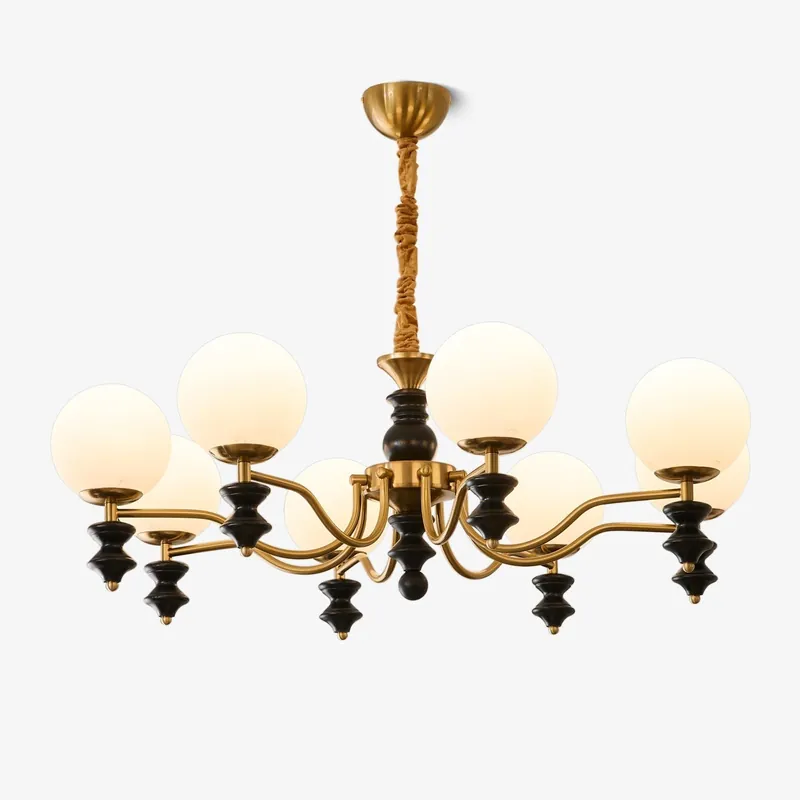 Ordore Chandelier en Bois Vintage Traditionnel