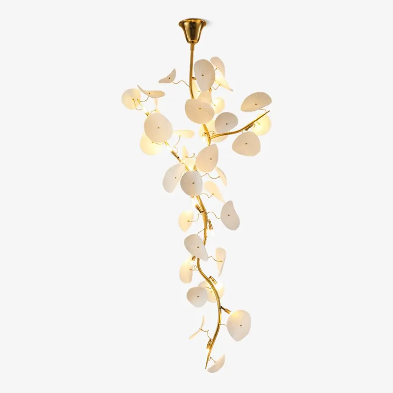 Orthair Chandelier en Céramique et Laiton Branche