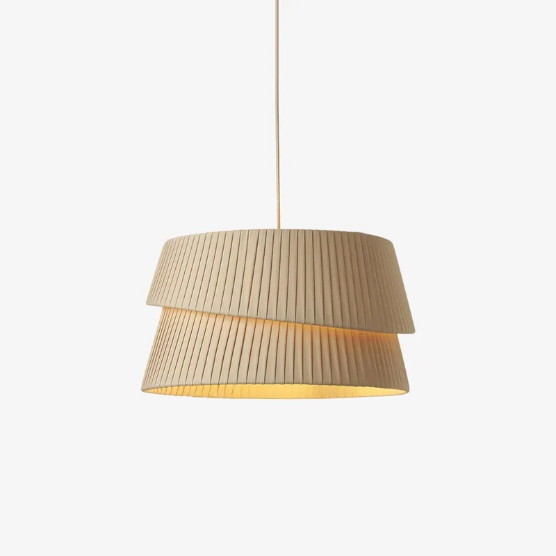 Ilira Lampe Pendante Tissu Twist Élégance Premium