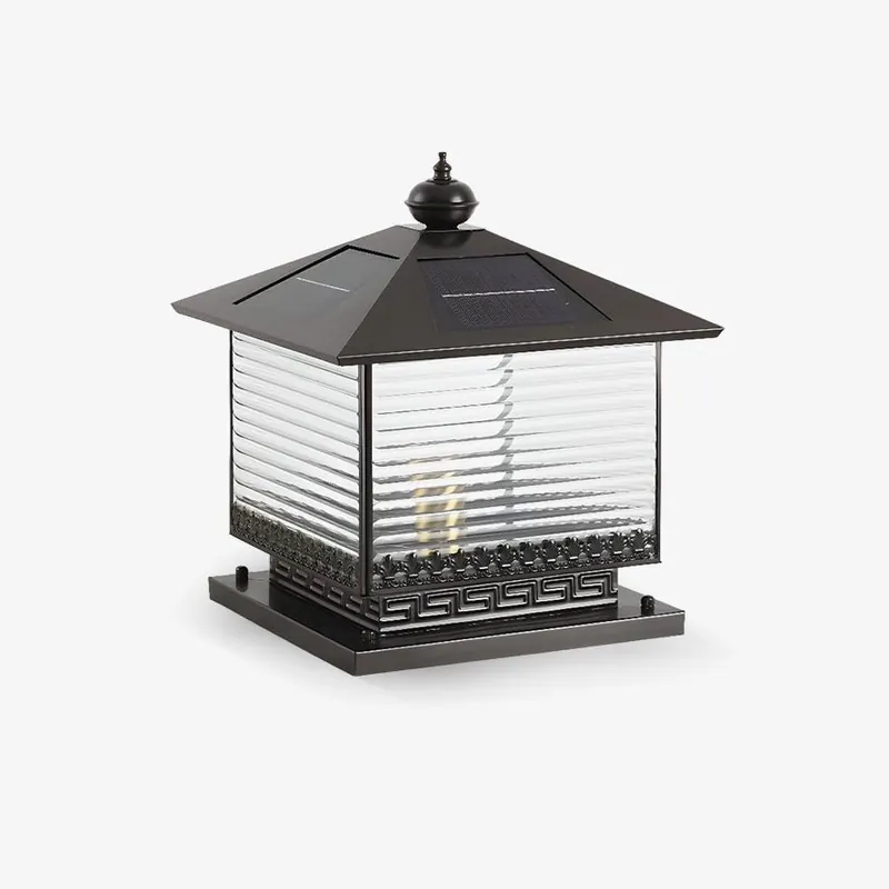 Syvenira Vintage Solaire Pagode Verre Extérieur Lumière