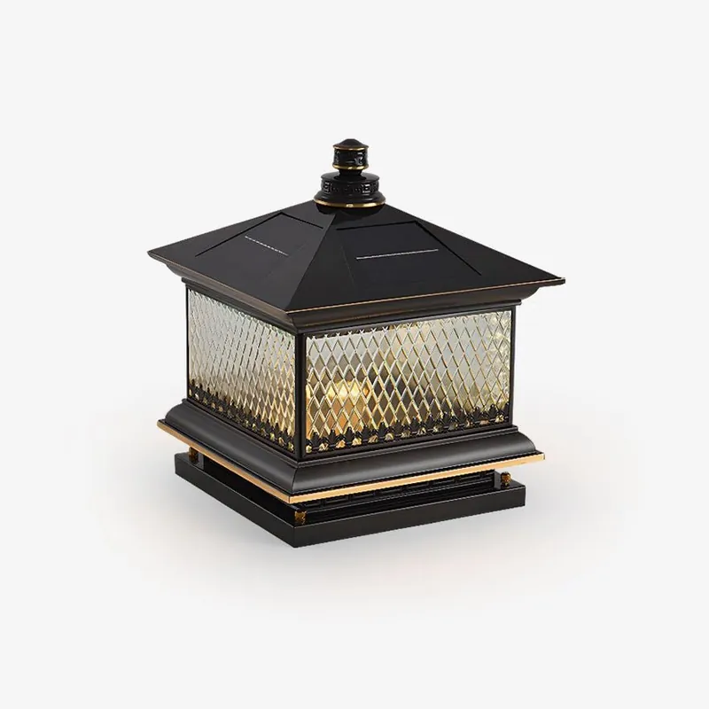 Evelor Classique Diamant Solaire Poteau Extérieur Lumière