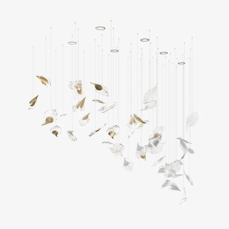 Asorus Artistique Feuille Forme Lustre