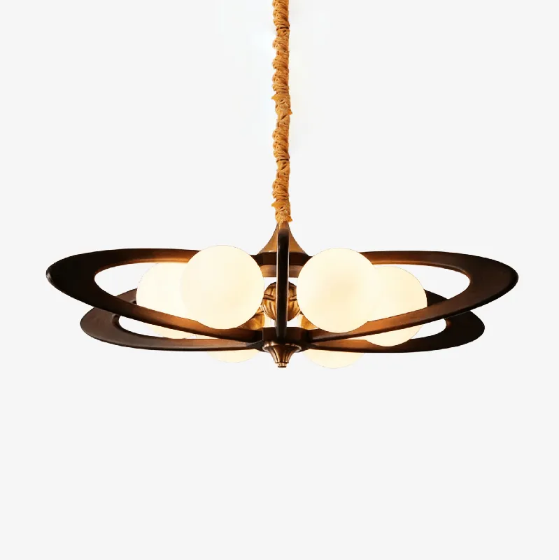 Evadra Celeste Natürlicher eleganter warmer Kronleuchter
