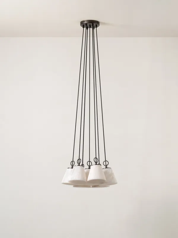 Piper Moderne Deckenleuchte mit 7 Lampen Alba